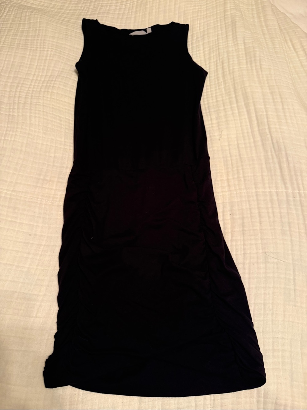 Athleta Navy-Black Sleeveless Midi Dress